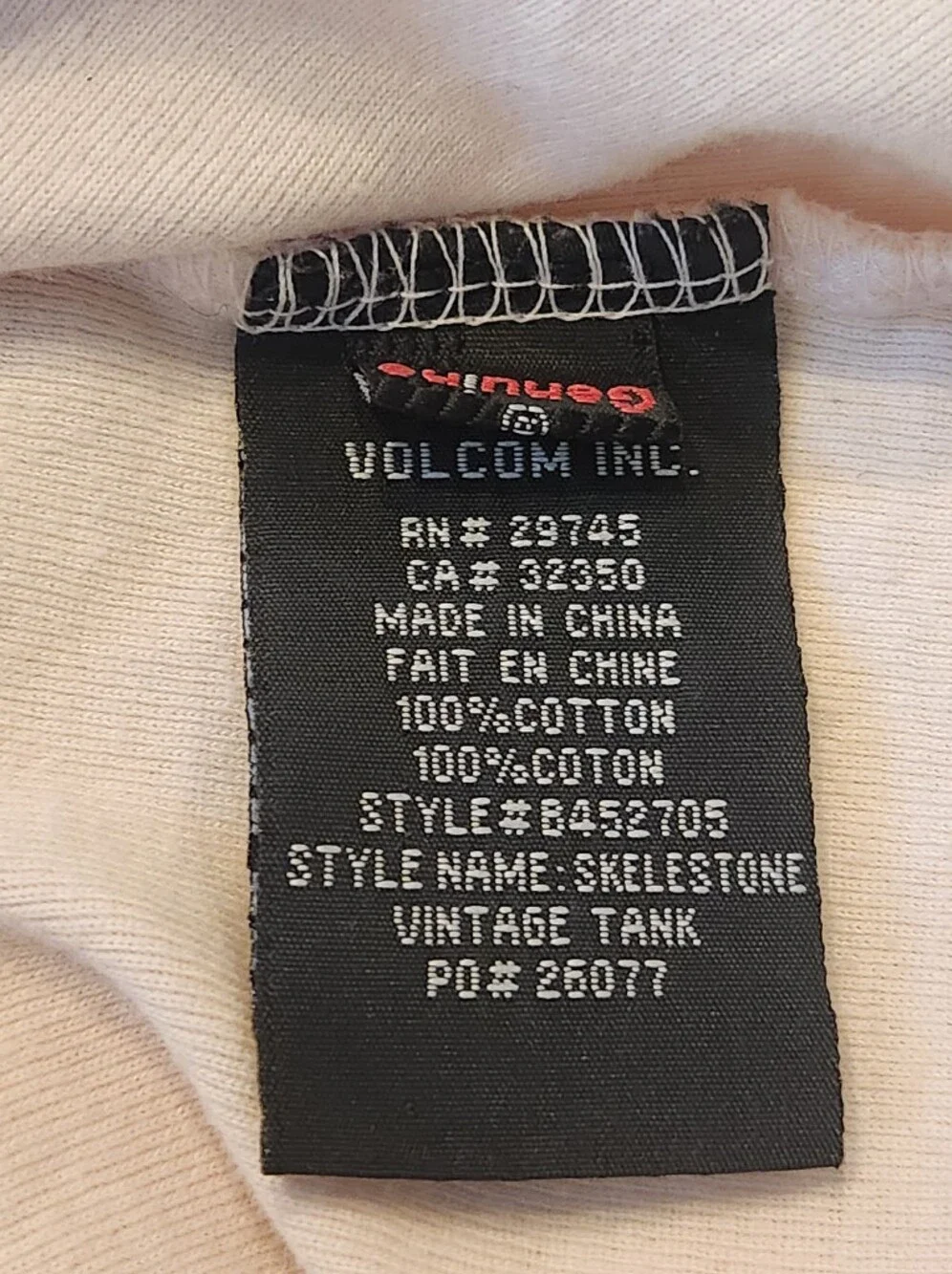 Vintage Volcom Light Pink Graphic Logo Cami - Picture 6 of 8